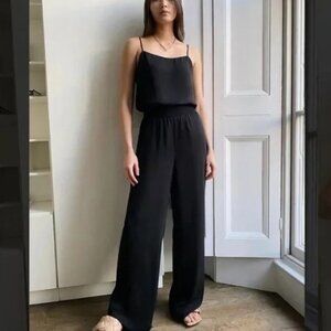Aritzia NWT Little Moon Scala Black Jumpsuit sz SM